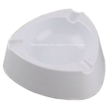 White Melamine Triangle Ashtray with Solid Color